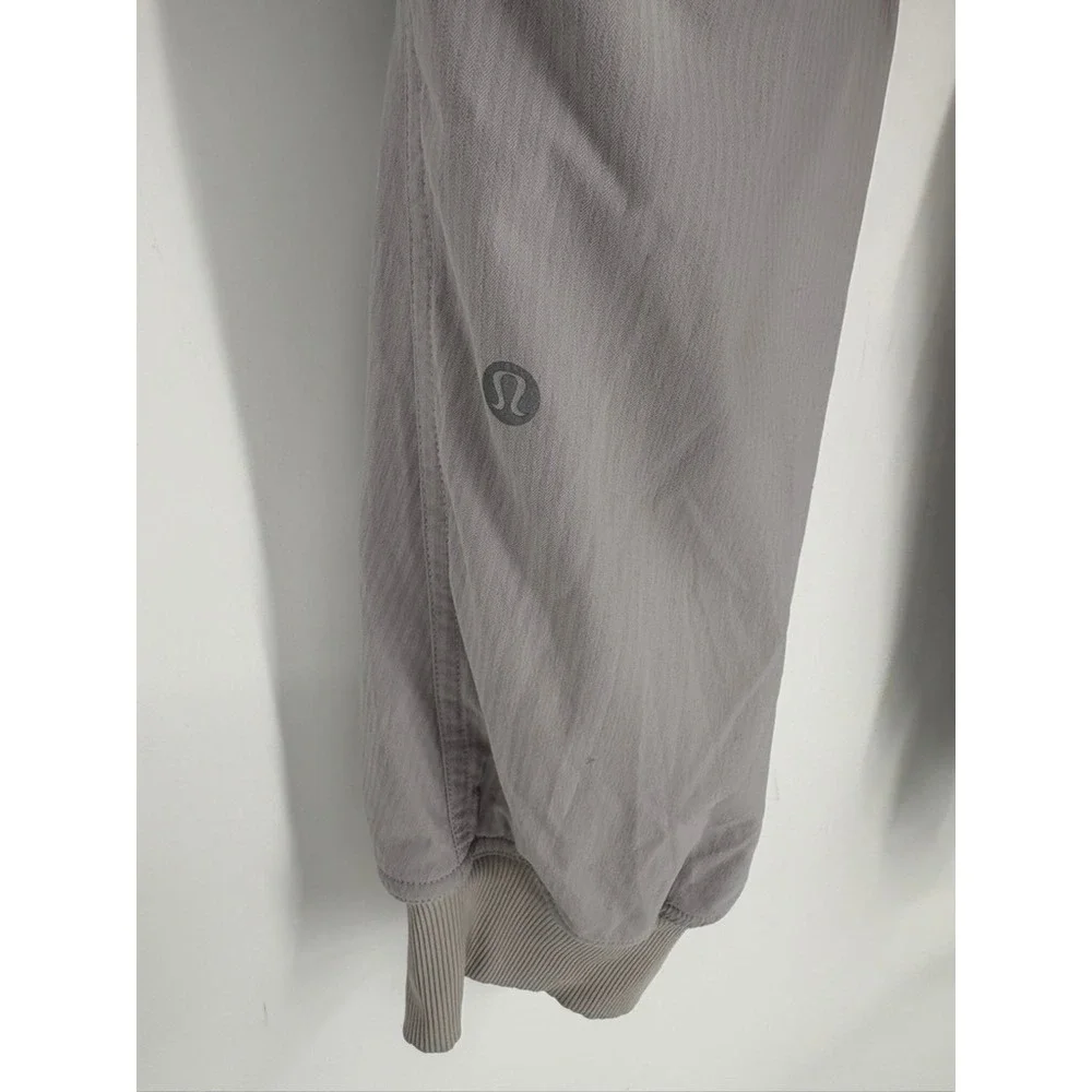 Lululemon Joggers Womens 14 Grey Beyond the Studio Ribbed Athletic Pant